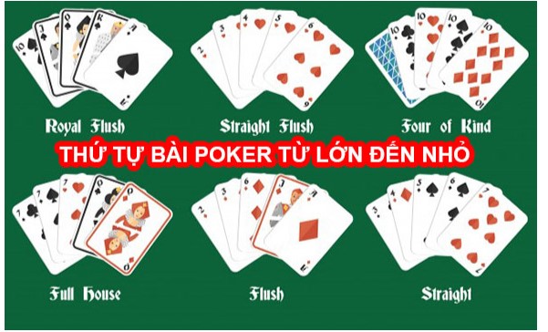 Các loại bài trong Poker